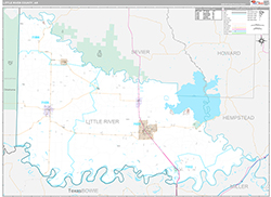 Little River County Wall Map Premium Style 2026